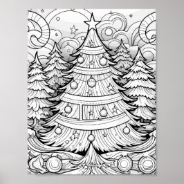 Poster de Coloração da Hora de Natal