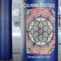 Poster de Coloração de Adultos de Mandala