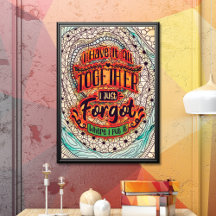 Poster de Coloração de Adultos Engraçado