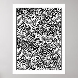 Poster de Coloração de Adultos William Morris Lark