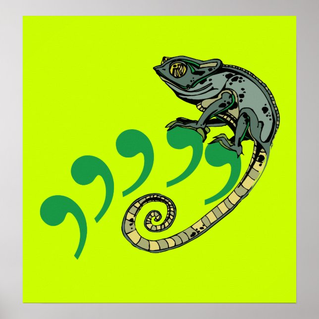 Poster de Comma Chameleon $ 24,95 (Frente)