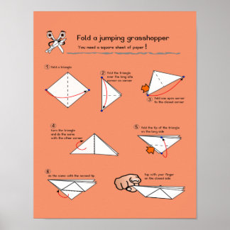 Poster De Como Fazer Semibrilho Do Glosso Origami