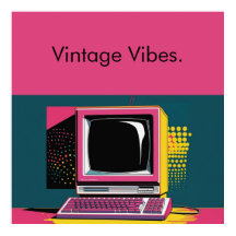 Poster de Computador de Imagem Moderna Rosa