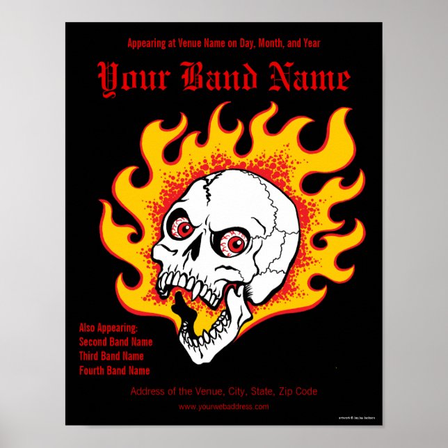 Poster de Concertação Personalizável (Frente)