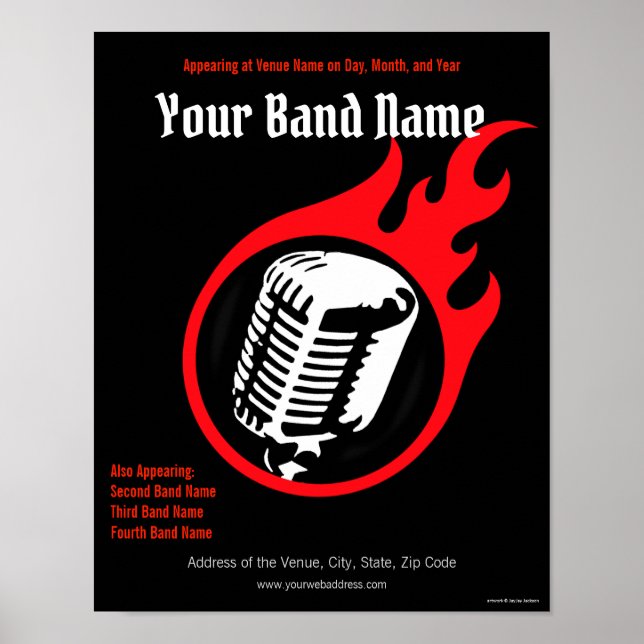 Poster de Concertação Personalizável (Frente)