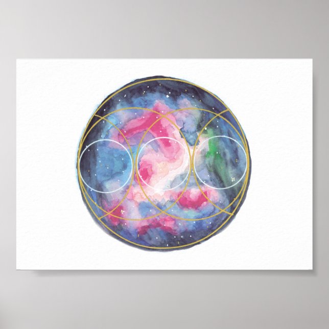 Poster de conexão divina / modelo de criptografia (Frente)