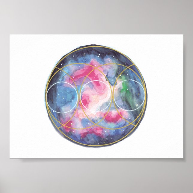 Poster de conexão divina / modelo de criptografia (Frente)