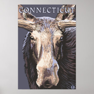 Poster De ConnecticutMoose fim acima