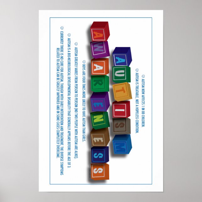 Poster de Consciência Autismo (Frente)