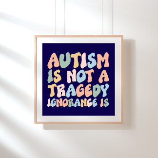 Poster de Consciência Autismo