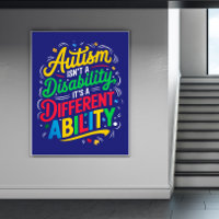 Poster de Consciência Autismo