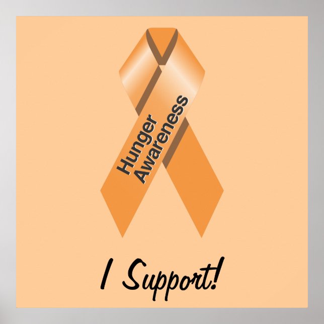 Poster de Consciência da Fome (Frente)