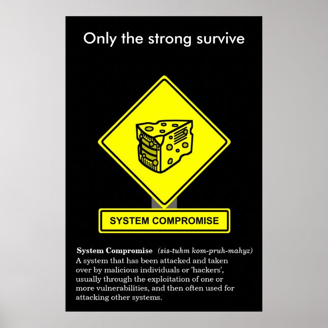 Poster de Consciência de Segurança de Compromisso  (Frente)