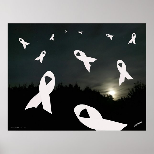 Poster de Consciência do Cancer pulmonar (Frente)