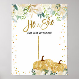 Poster de Conselho de  de Voto de Abóbora Branca