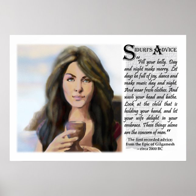 Poster de conselho de Siduri (Frente)