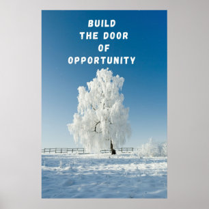 Poster De "Construir A Porta" De Parede Inspiracio