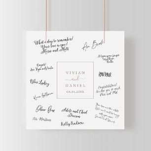 Poster de Convidado de Casamento Dourado Minimalis