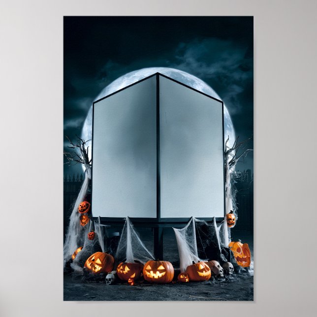 Poster de Convite para Vazio de Halloween nº 2 (Frente)