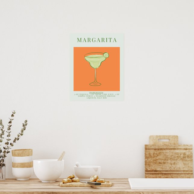 Poster de Coquetel Margarita (Cozinha)