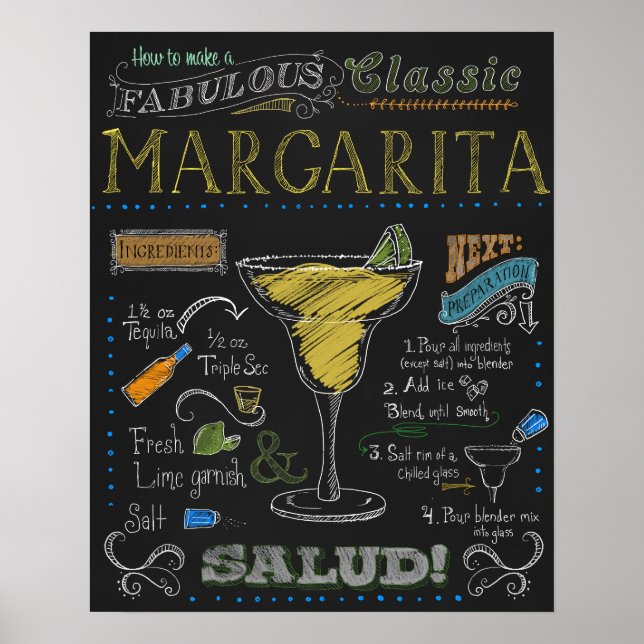 Poster de Coquetel Margarita (Frente)