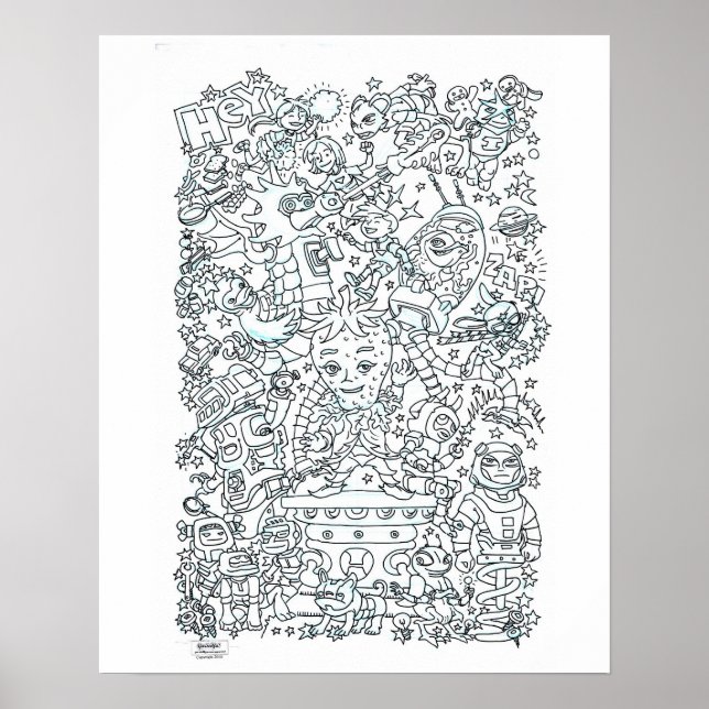 Poster de cor (Frente)