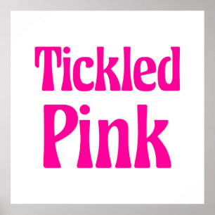 Poster de cor-de-rosa picada