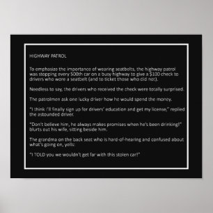 Poster de cor personalizada do Piadas incrível nº 