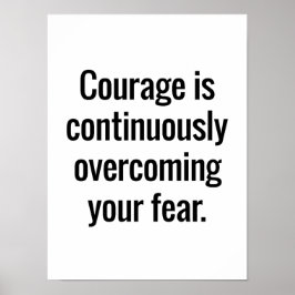 Poster de coragem