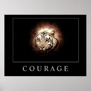 Poster de Coragem Motivacional