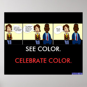 Poster de Cores Completamente Cegos