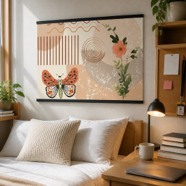 Pôster de Cores Neutras Minimalista Boho
