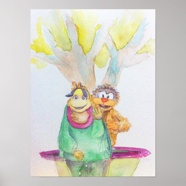 Poster de Correspondência de Kiko Pong do Batibot (Frente)