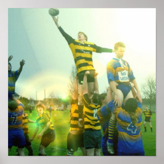 Poster de Correspondência de Rugby