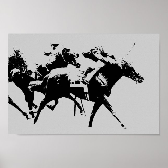 Poster de Corrida de Cavalo (Frente)