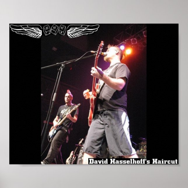 Poster de corte de cabelo de David Hasselhoff (Frente)