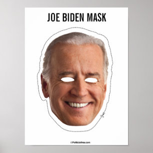 Poster de Corte de Máscara Joe Biden