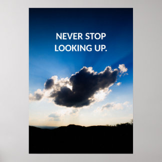 Poster de Cota Motivacional do Céu Azul