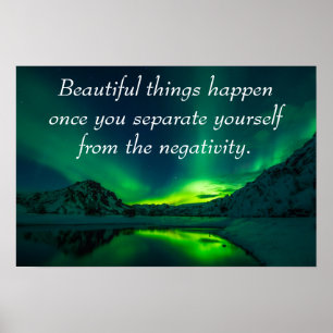 Poster de Cotação de Afirmação Positiva