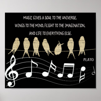 Poster de Cotação de Música