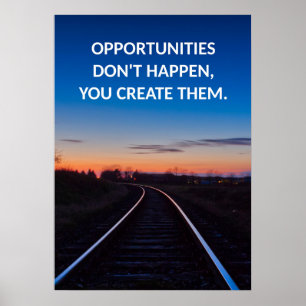 Poster de Cotação de Oportunidade Motivacional