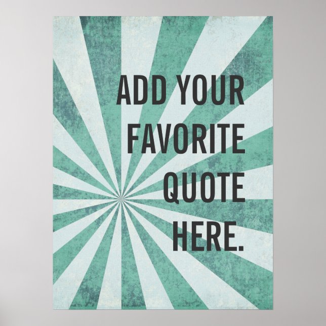 Poster de Cotação Favorita, Personalizado (Frente)