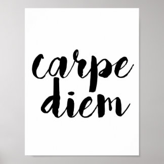 Poster de Cotação Inspiracional Carpe Diem