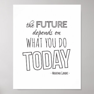 Poster de Cotação Inspiradora A Futura Tendência B
