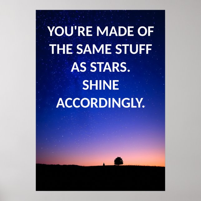 Poster de Cotação Motivacional (Frente)