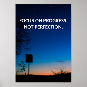 Poster de Cotação Motivacional de Andamento