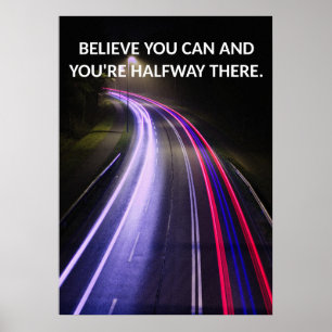 Poster de Cotação Motivacional de Conjunto de Mind