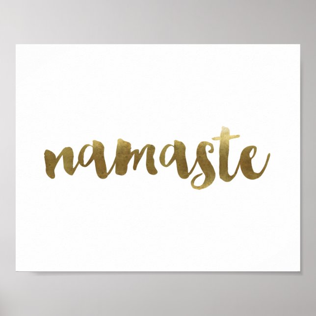 poster de Cotação 'namaste' (Frente)