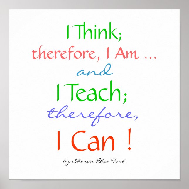 Poster de Cotação Original do Professor por SRF (Frente)