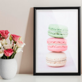 Poster de cozinha doce Macarons